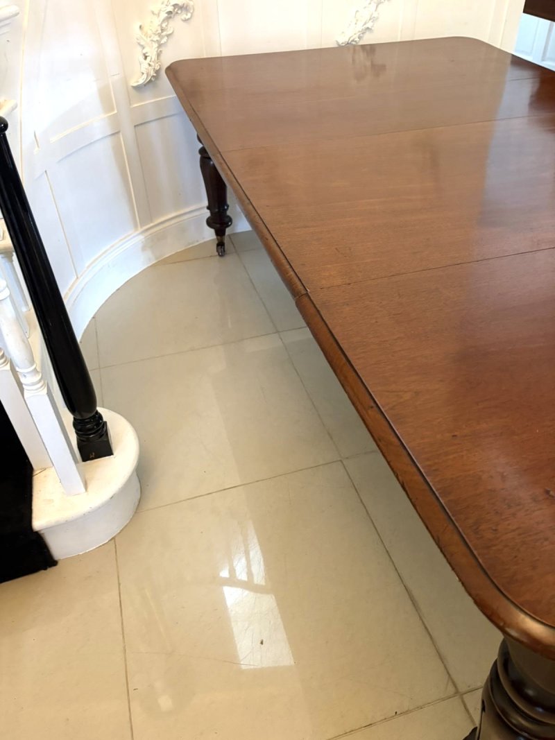 Antique Victorian Quality Mahogany 10 Seater Extending Dining Table - Image 8